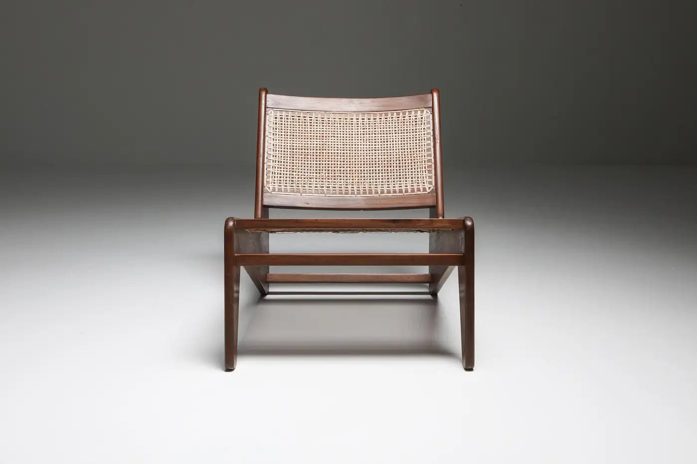 Kangaroo Chair by Pierre Jeanneret; Chandigarh; 1955 - GULMOHAR WOOD WORKS - Made in Bangalore