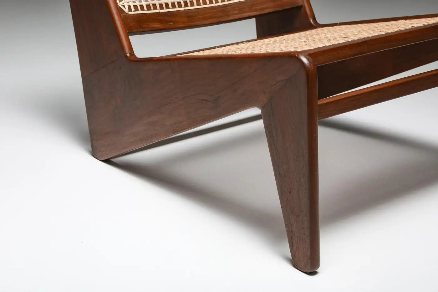 Kangaroo Chair by Pierre Jeanneret; Chandigarh; 1955 - GULMOHAR WOOD WORKS - Made in Bangalore