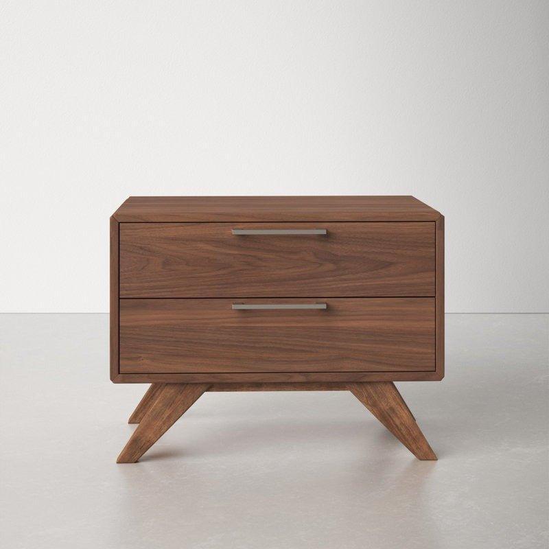 MIKA Drawer Nightstand - GULMOHAR WOOD WORKS - Made in Bangalore