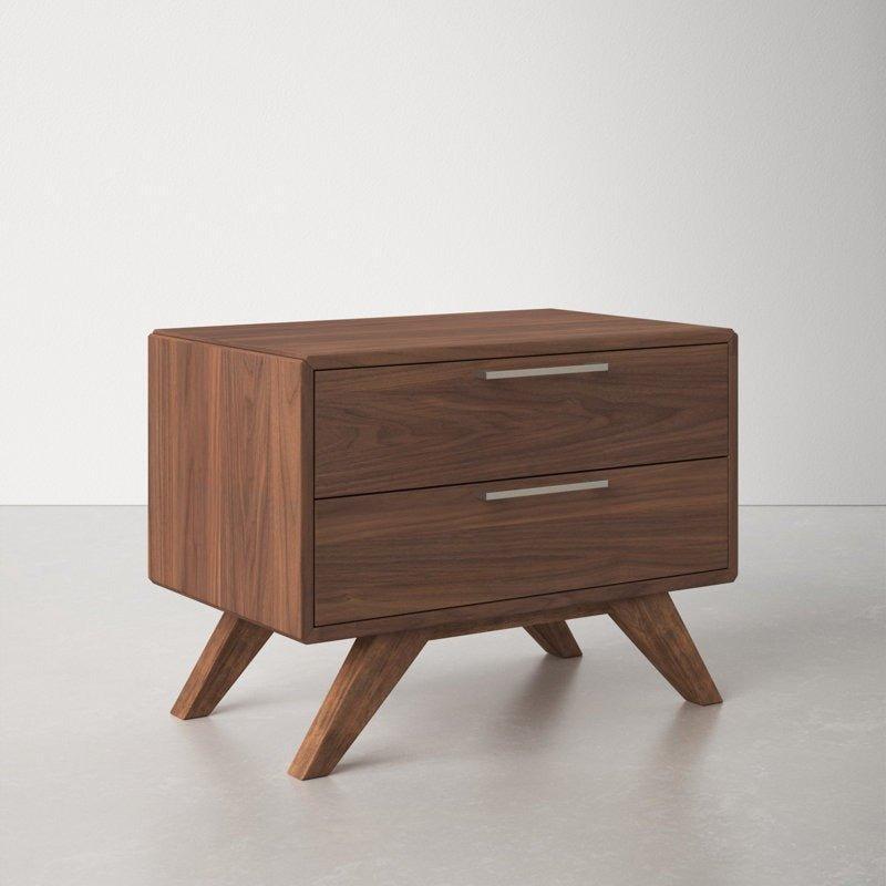 MIKA Drawer Nightstand - GULMOHAR WOOD WORKS - Made in Bangalore