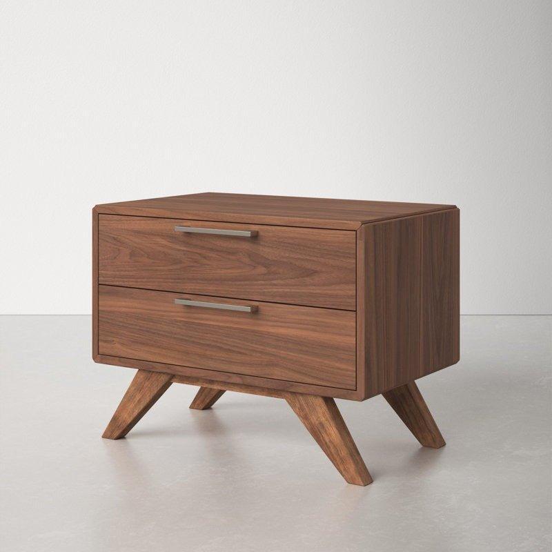 MIKA Drawer Nightstand - GULMOHAR WOOD WORKS - Made in Bangalore