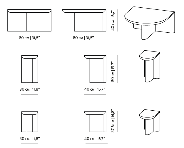 RE-FORM Coffee Table | Side Tables by Alain Gilles