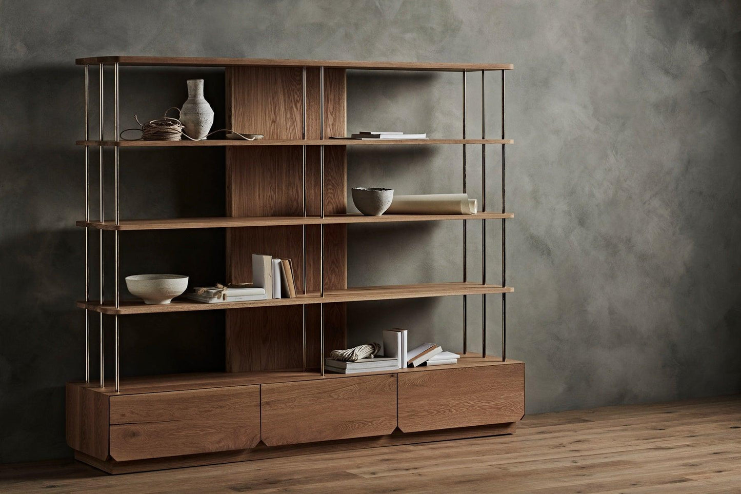 RHONDA Book Shelf - GULMOHAR WOOD WORKS - Made in Bangalore