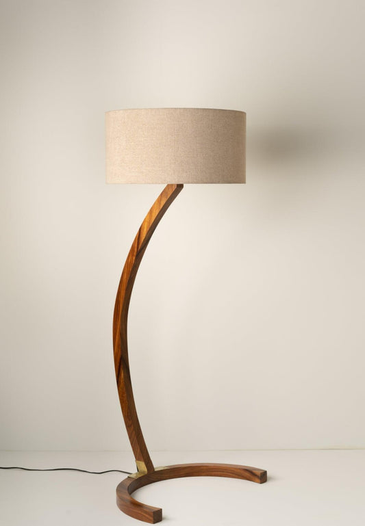 TRIOMPHE Floor Lamp - GULMOHAR WOOD WORKS - Made in Bangalore