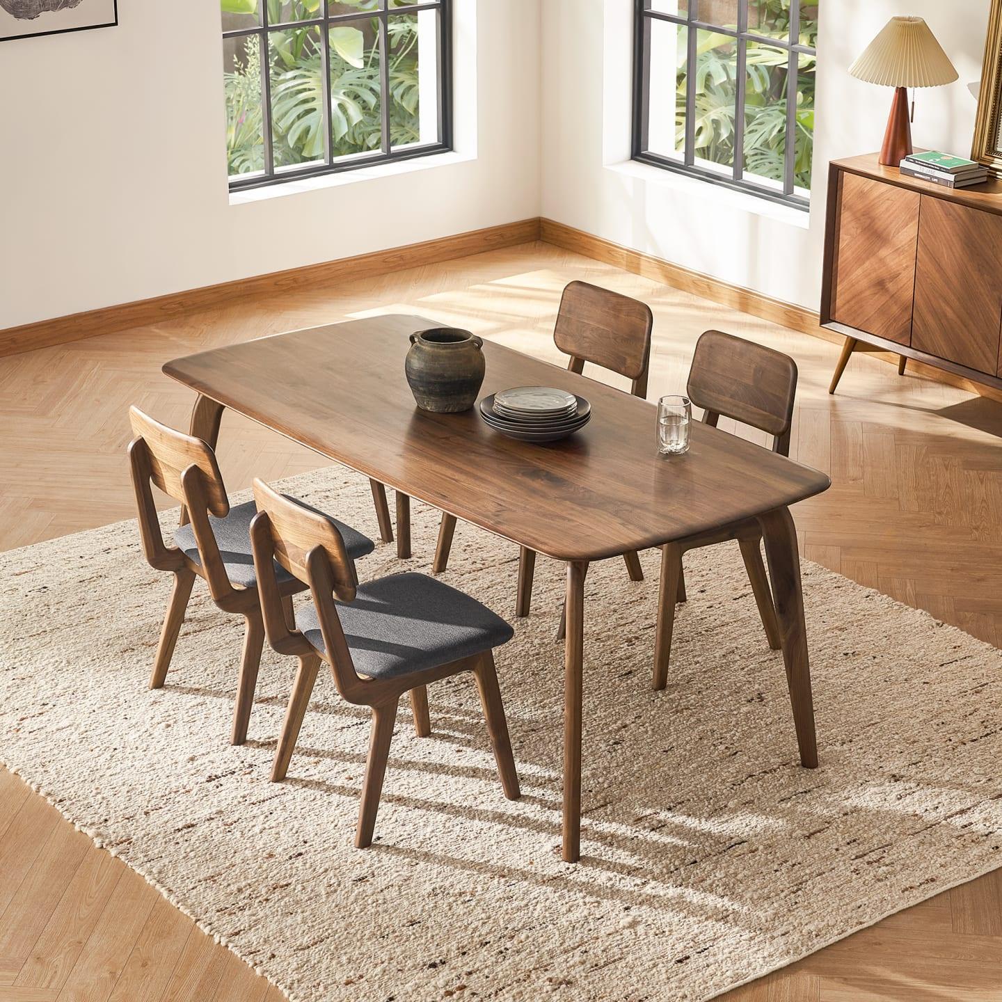 VINCENT Dining Table - GULMOHAR WOOD WORKS - Made in Bangalore