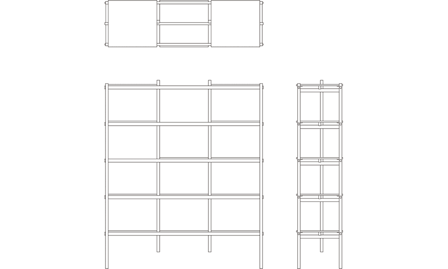 Karimoku Book Shelf - N–SS01