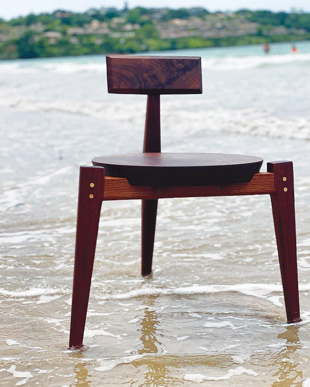 BORIS Brass Chair - GULMOHAR WOOD WORKS - Made in Bangalore