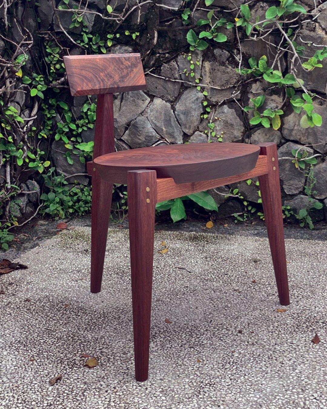 BORIS Brass Chair - GULMOHAR WOOD WORKS - Made in Bangalore