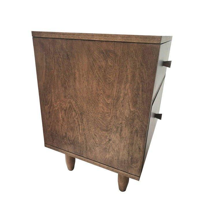 Brunton Drawer Nightstand - GULMOHAR WOOD WORKS