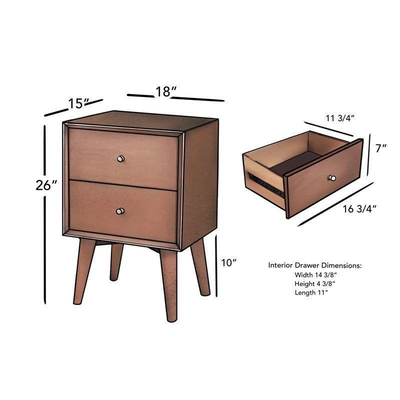 Charles Drawer Nightstand - GULMOHAR WOOD WORKS