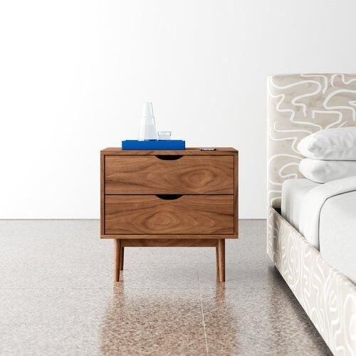 Clark 2 Drawer Nightstand - GULMOHAR WOOD WORKS