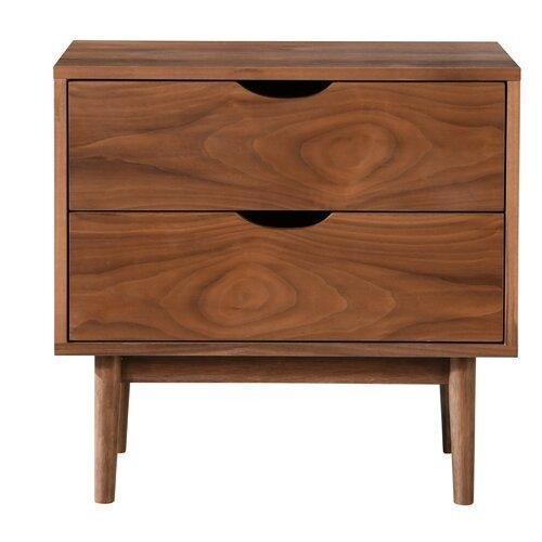 Clark 2 Drawer Nightstand - GULMOHAR WOOD WORKS