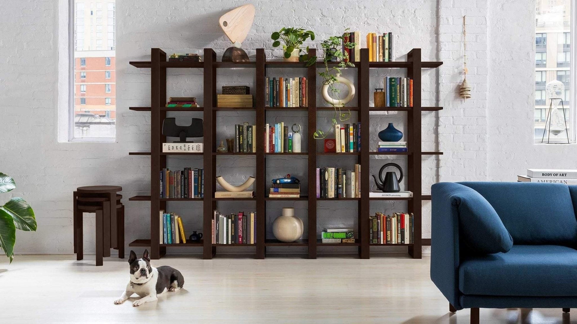 INDEX Triple Bookcase - GULMOHAR WOOD WORKS - Made in Bangalore