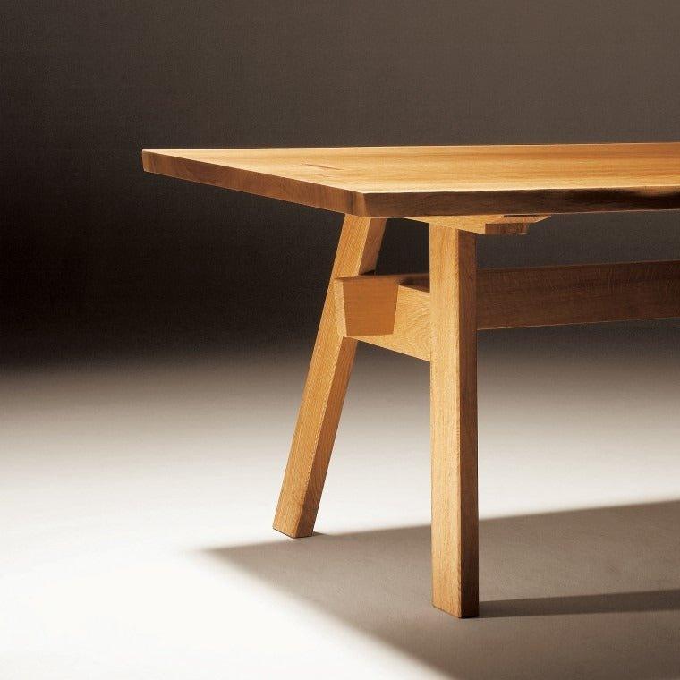 IPPONGI Table with Yagura Legs - GULMOHAR WOOD WORKS